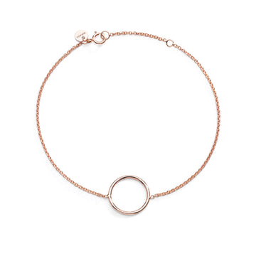 Bracciale Burato Linee ed Archi donna oro rosa con cerchio 10mm