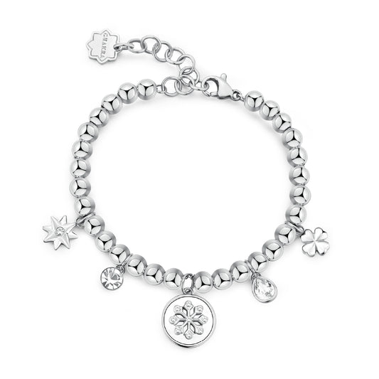 Bracciale catena Brosway in acciaio con ciondoli pendenti 18 cm