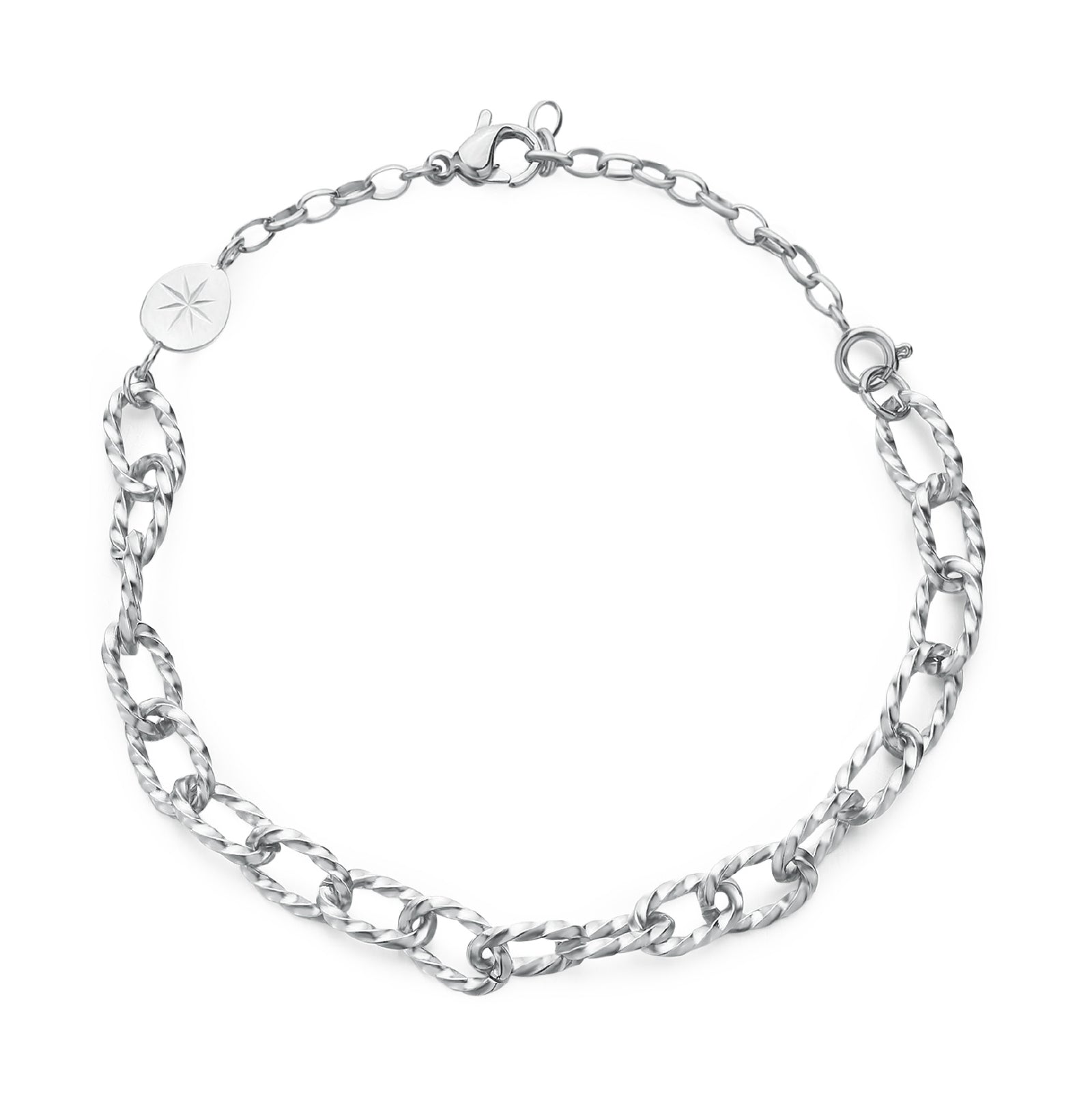 Bracciale catena Brosway Essential in acciaio 316L argento 20 cm