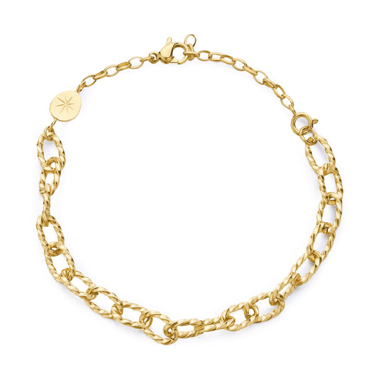 Bracciale catena Brosway Essential in acciaio 316L con pvd oro 20 cm