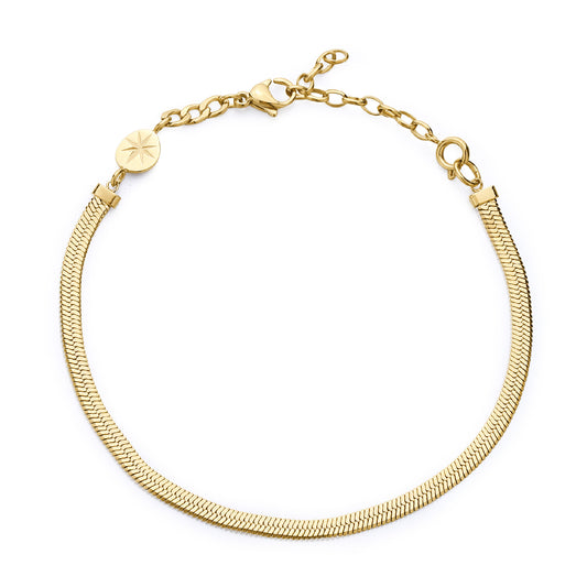 Bracciale catena snake Brosway Essential in acciaio 316L oro 20 cm