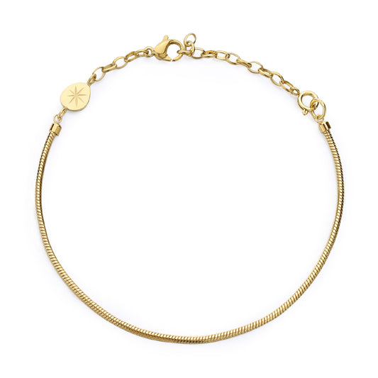 Bracciale Brosway Essential in acciaio 316L con finitura pvd oro 20 cm