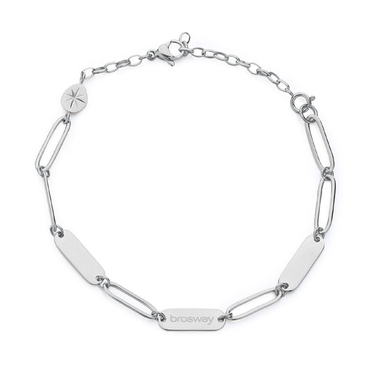 Bracciale catena Brosway Essential in acciaio 316L argento 20 cm