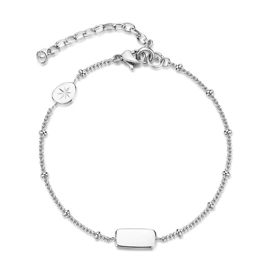 Bracciale catena Brosway Essential in acciaio e piastra centrale 20 cm