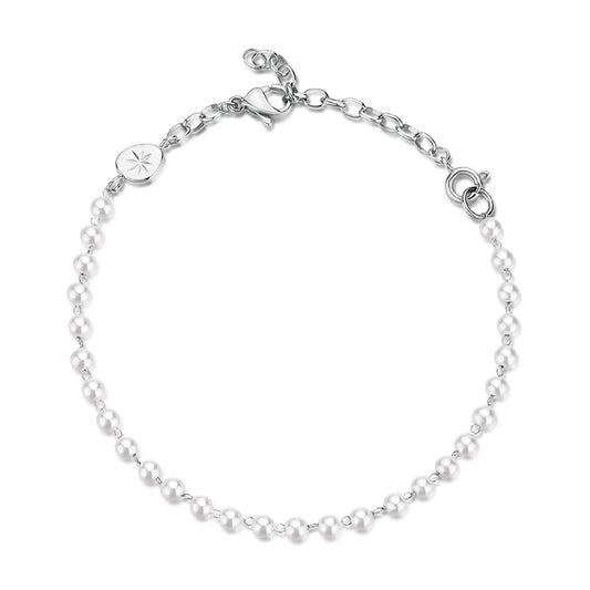 Bracciale Brosway Essential in acciaio 316L con perle 20 cm