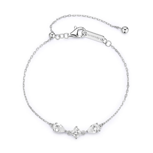 Bracciale Brosway Fancy in argento rodiato con zirconi bianchi BW.FIW116