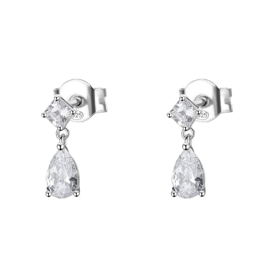 Orecchini pendenti Brosway Fancy in argento e zirconi bianchi BW.FIW117