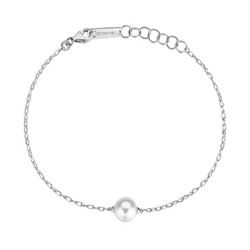 Bracciale catena Brosway Fancy argento con perla centrale 18 cm