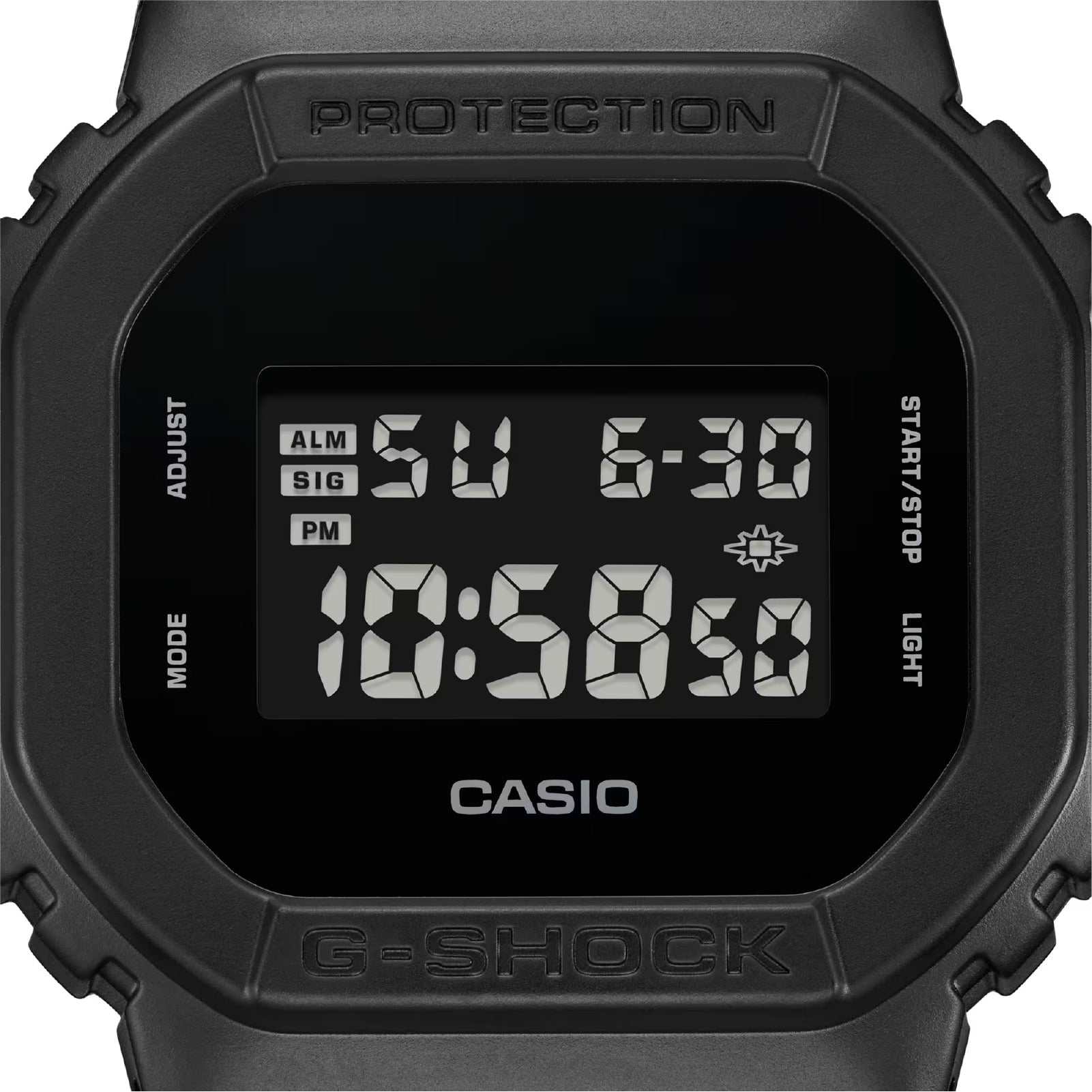 Orologio digitale Casio G-Shock in acciaio di colore nero MISURA UNICA