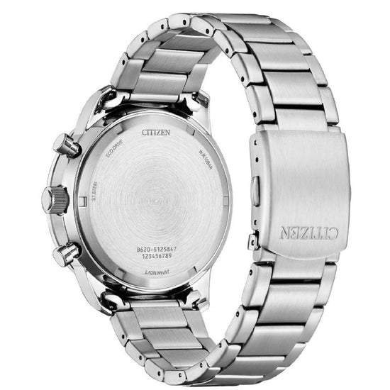 Orologio cronografo uomo Citizen Outdoor in acciaio con quadrante bianco 44mm CA4500-91A-2