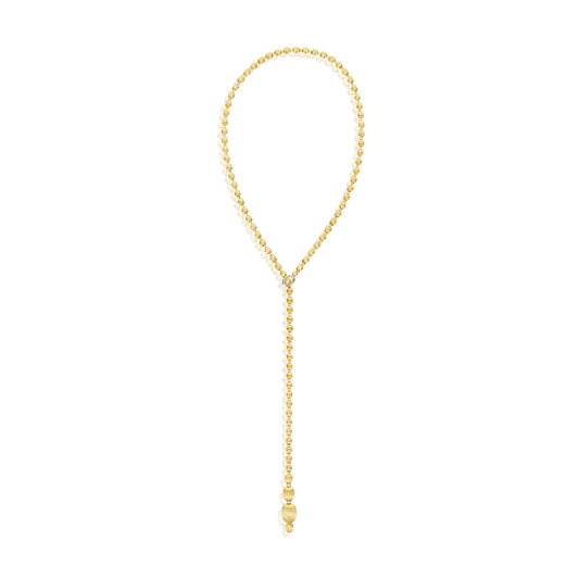 Collana donna Nanis Ivy oro giallo con boules e diamanti 0,25ct