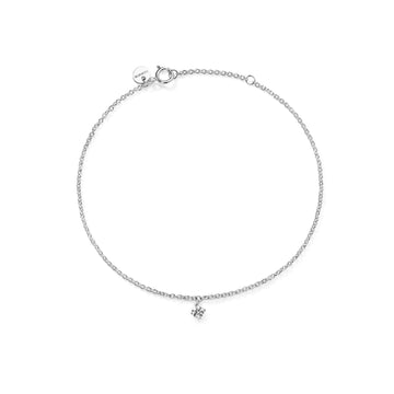 Bracciale Burato Solitaire donna oro bianco diamante 0,05ct