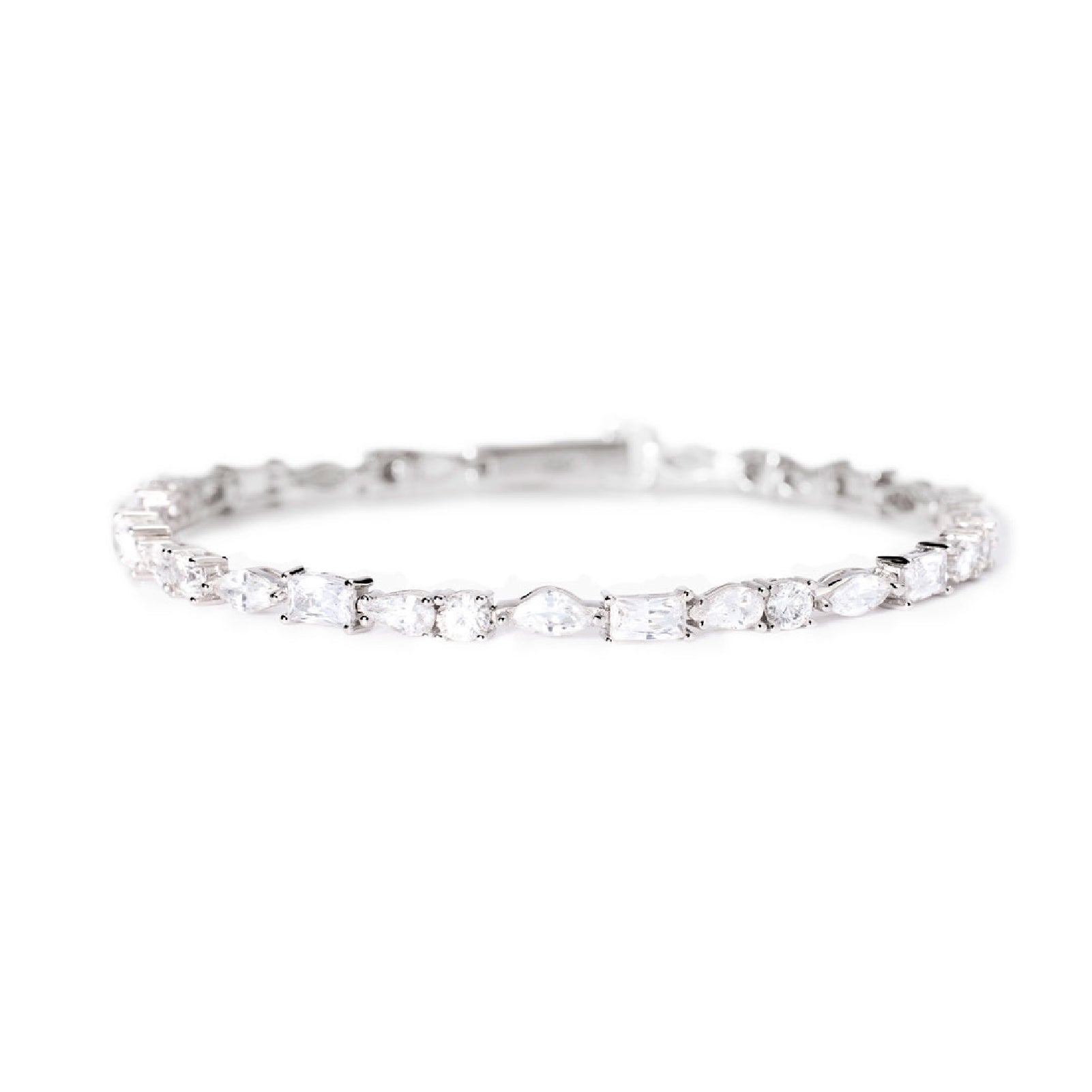 bracciale tennis mabina in argento con zirconi di diversi tagli 533757 18