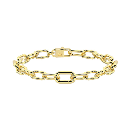 Bracciale catena Kidult By You in acciaio con pvd color oro 18,5 cm