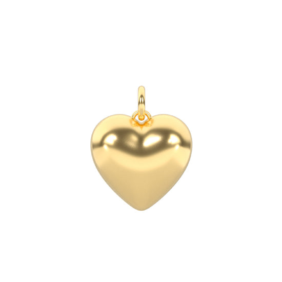 Charm cuore Kidult By You in acciaio 316L dorato da donna MISURA UNICA