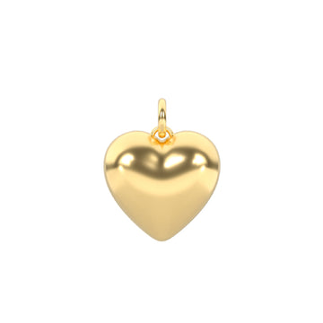 Charm cuore Kidult By You in acciaio 316L dorato da donna MISURA UNICA