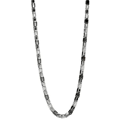 Collana 2Jewels in acciaio 316L con pvd gunmetal da uomo MISURA UNICA