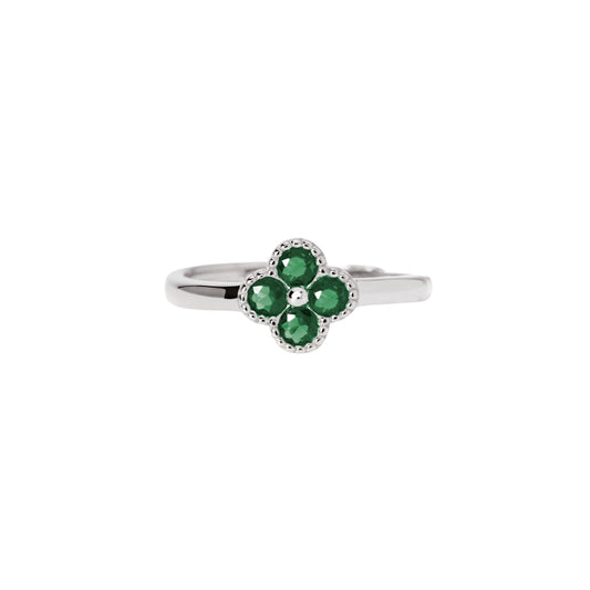 Anello Mabina Gioielli Jasmine da donna con zirconi verdi Regolabile dalla 11 alla 19