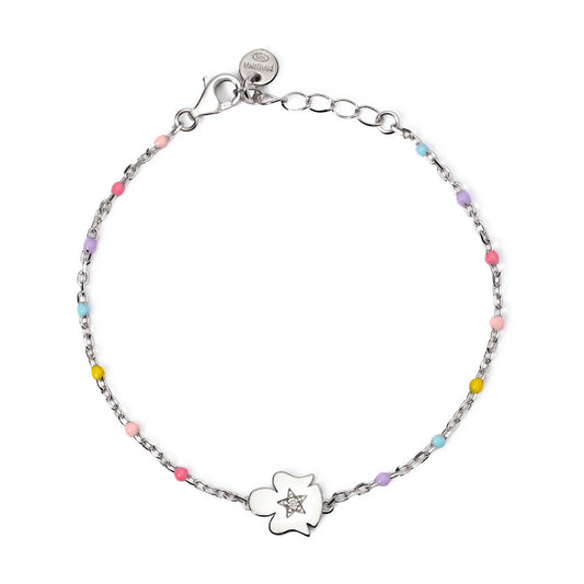 bracciale mabina junior in argento e smalto colorato con zircone 533924