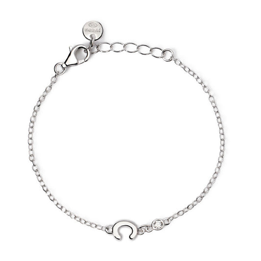 bracciale mabina junior in argento con iniziale c e diamante 533925c