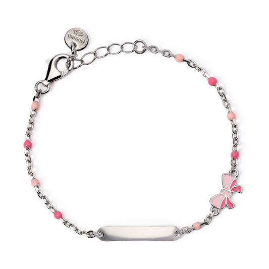 bracciale mabina junior in argento e smalto colorato rosa 533926