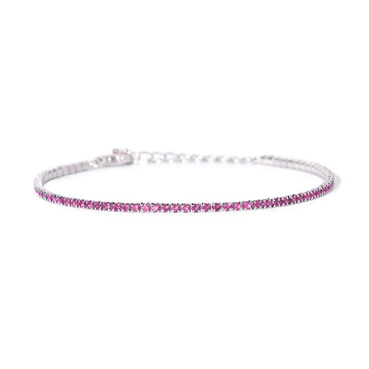 bracciale tennis mabina argento rodiato con tormalina 1 75 mm 533961