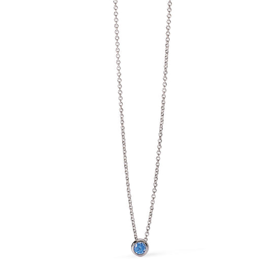 collana girocollo mabina junior in argento con corindone blu 553723