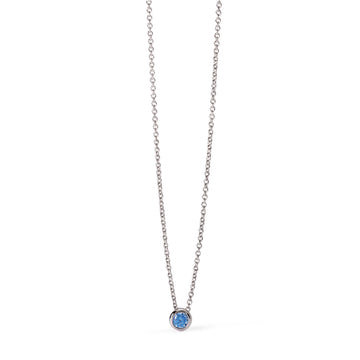 collana girocollo mabina junior in argento con corindone blu 553723