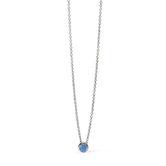 collana girocollo mabina junior in argento con corindone blu 553723