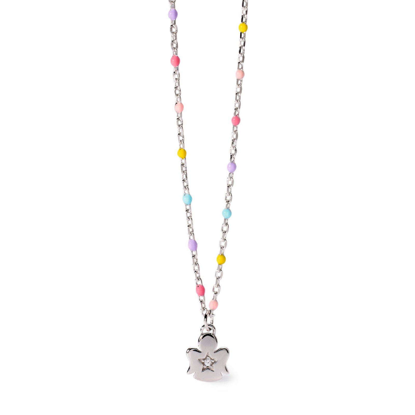 collana gircollo mabina junior in argento multicolor e zircone 553725