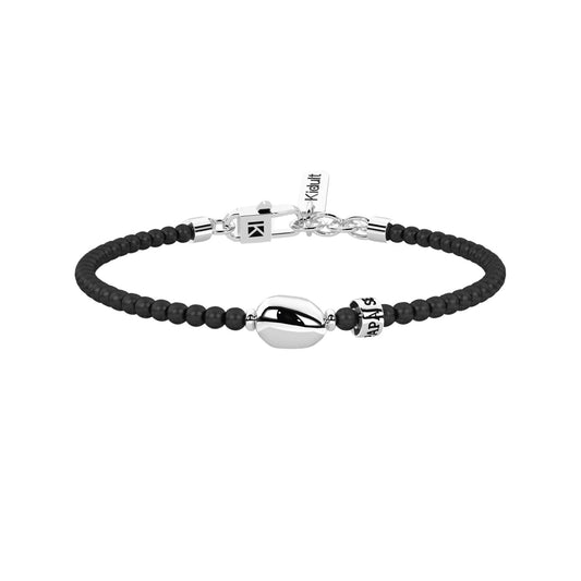 Bracciale uomo Kidult con pietre ed elemento centrale Regolabile 19-21 cm