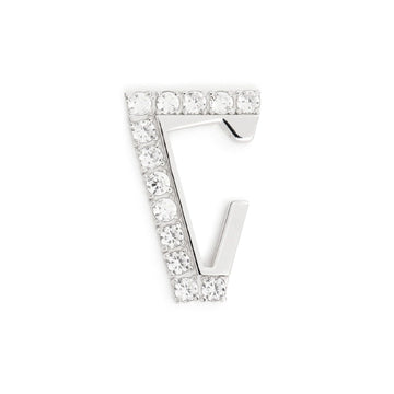 Orecchino donna earcuff Valentina Ferragni Nicky in argento a V con zirconi