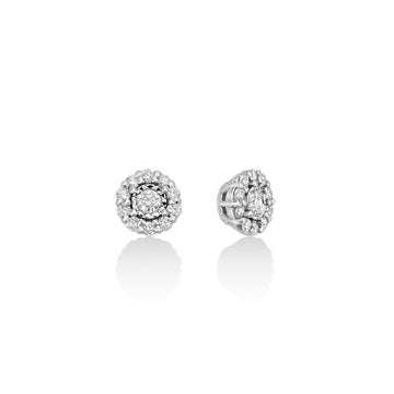 Orecchini donna Miluna Orecchini In Diamanti in oro bianco 22 diamanti 0,30 ct