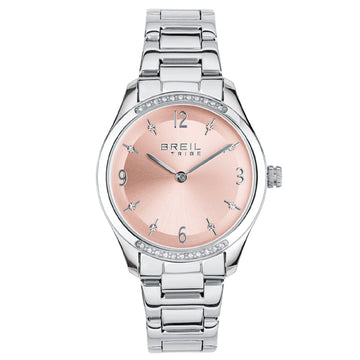 Orologio donna Breil Kyla in acciaio con cristalli e quadrante rosa 32 mm