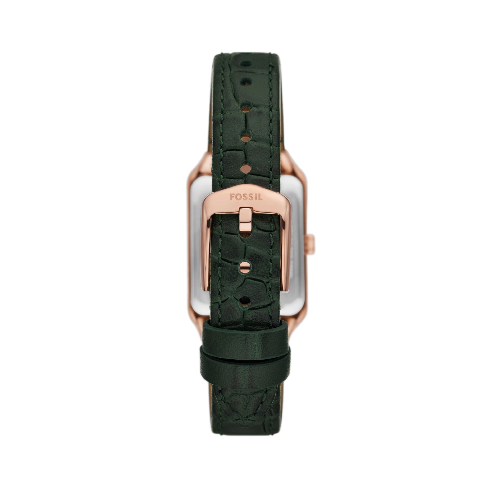 Orologio al quarzo Fossil in acciaio di colore rosa e verde MISURA UNICA