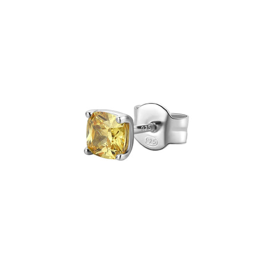 Orecchino punto luce Brosway Fancy donna in argento con zircone giallo