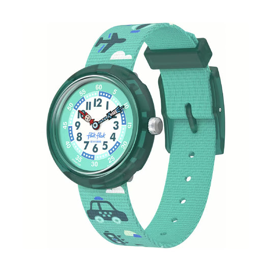 Orologio solo tempo Flik Flak color azzurro da bambino MISURA UNICA