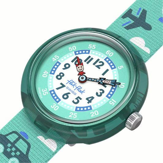 Orologio solo tempo Flik Flak color azzurro da bambino MISURA UNICA