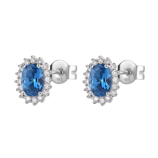 Orecchini lobo Brosway Fancy donna in argento con zirconi blu e bianchi