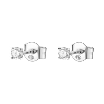 Orecchini punto luce Brosway Francy donna argento con zirconi 3mm