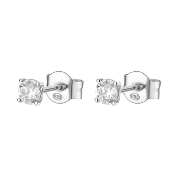 Orecchini punto luce Brosway Francy donna argento con zirconi 4mm