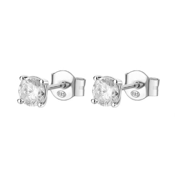 Orecchini punto luce Brosway Francy donna argento con zirconi 5mm