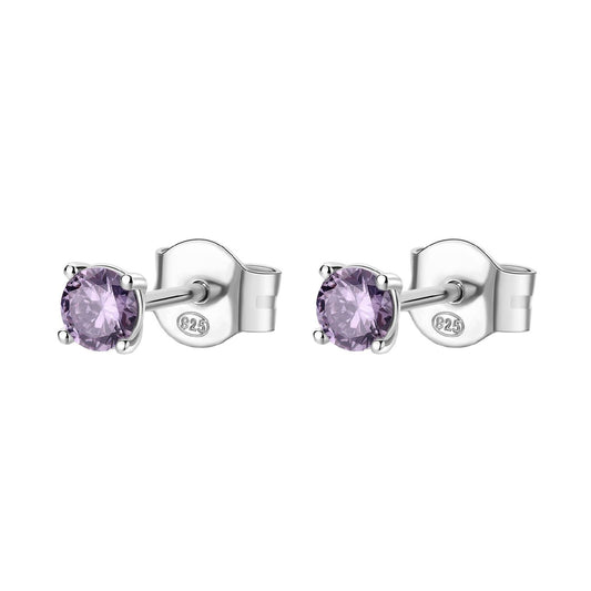 Orecchini punto luce Brosway Francy donna argento con zirconi viola FMP45-1