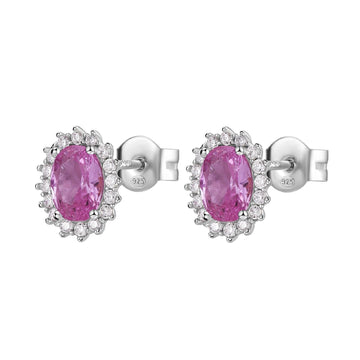 Orecchino a lobo Brosway Fancy donna in argento con zirconi rosa e bianchi