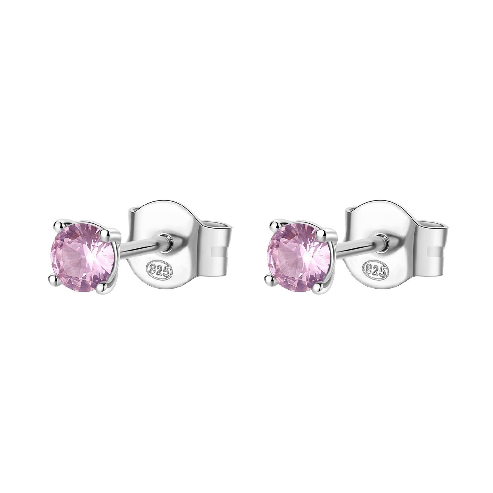 Orecchini punto luce Brosway Francy donna argento con zirconi rosa FVP38-1