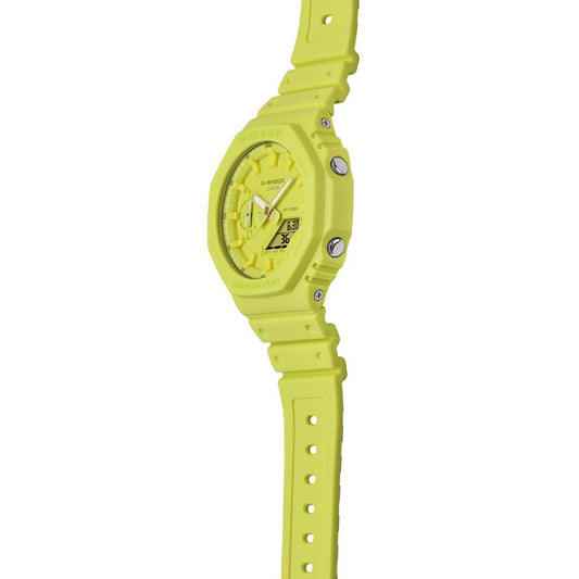 Orologio digitale analogico uomo Casio G-Shock resina giallo fluo 48x45mm