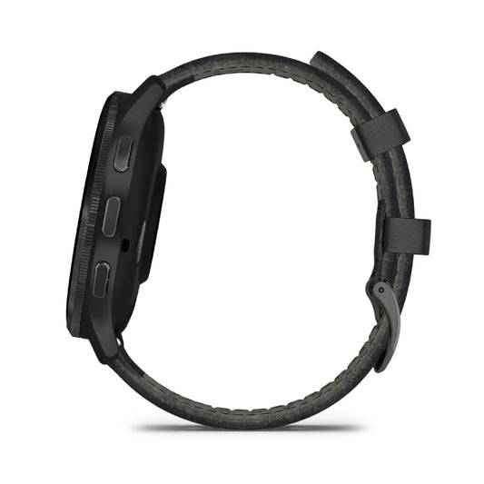 Smartwatch Garmin in acciaio e silicone color nero da uomo MISURA UNICA