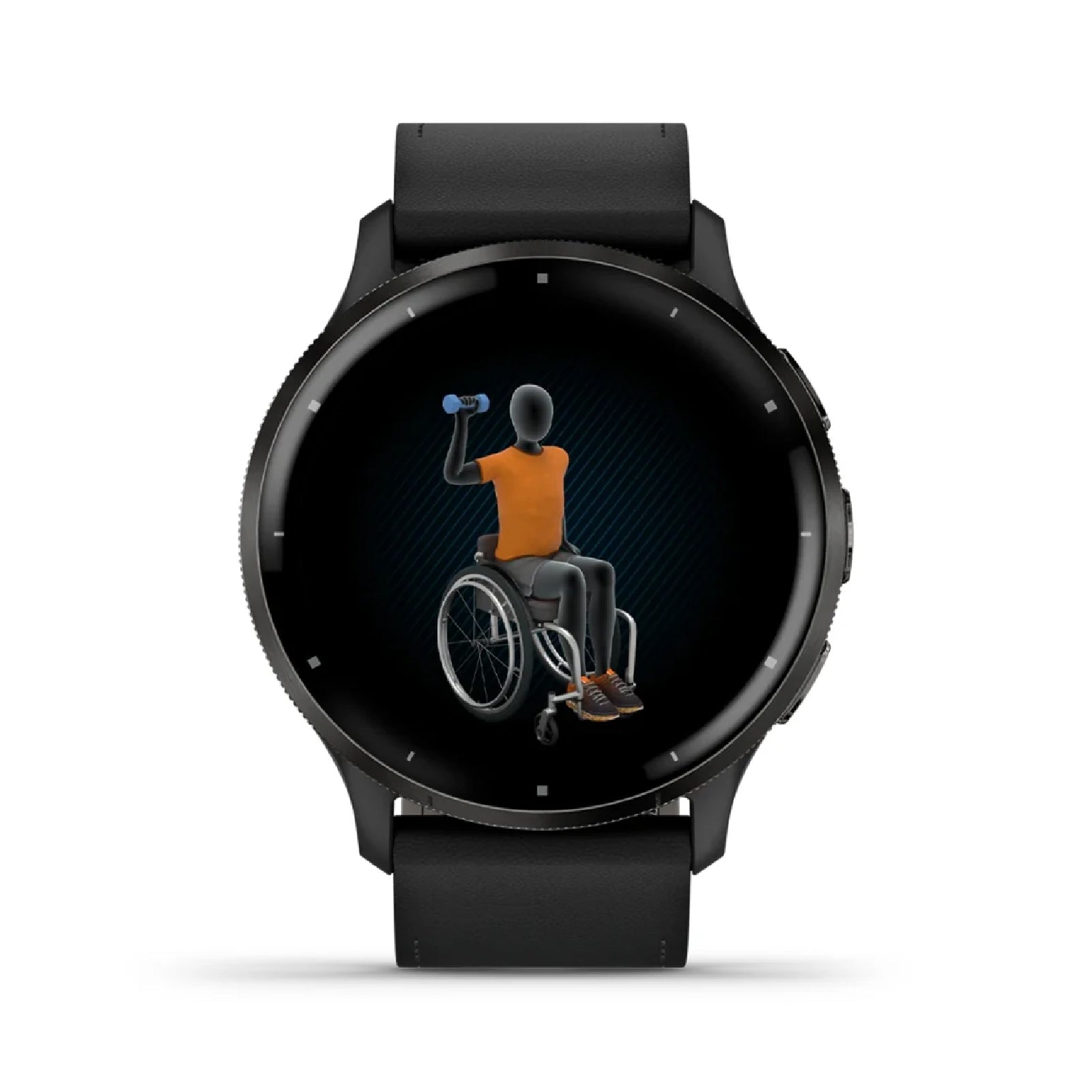 Smartwatch Garmin in acciaio e silicone color nero da uomo MISURA UNICA