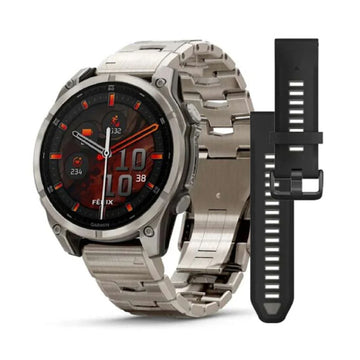 Smartwatch Garmin in titanio di colore grigio da uomo GA.0100290440