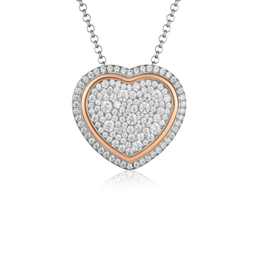 Collana donna Roberto Giannotti Trilogia D'Amore in argento con cuori e zirconi